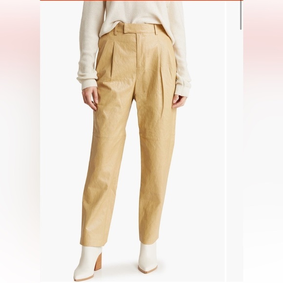 Rails Jo Cafe Faux Leather High Waist Tapered Leg Pants Size 6 - Picture 15 of 16